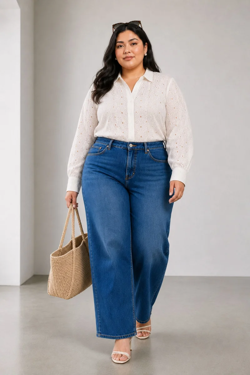 Oksana|100% Cotton Regular Shirt