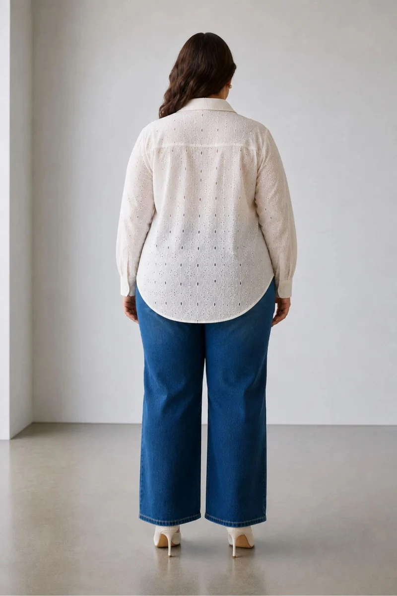 Oksana|100% Cotton Regular Shirt