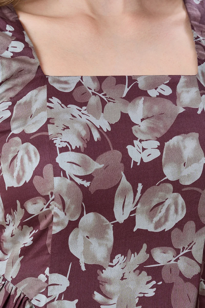 Jura|100% Cotton Fit & Flare Floral Mini Dress