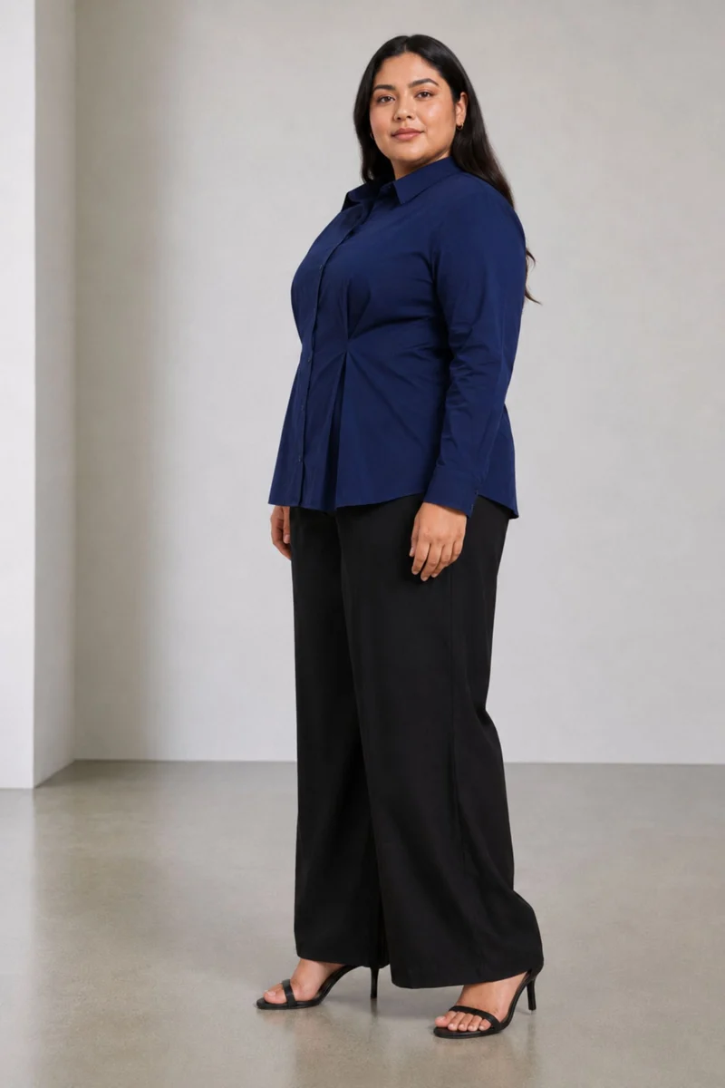 Bahia|Cotton Waist Button Full Sleeve Shirt