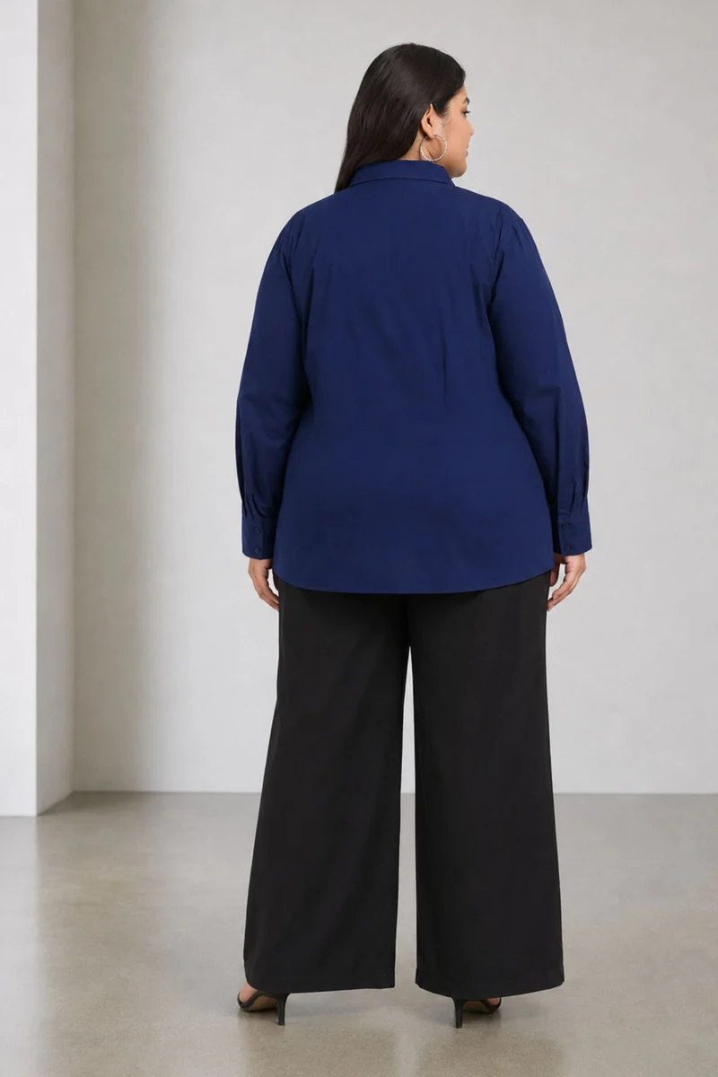 Bahia|Cotton Waist Button Full Sleeve Shirt