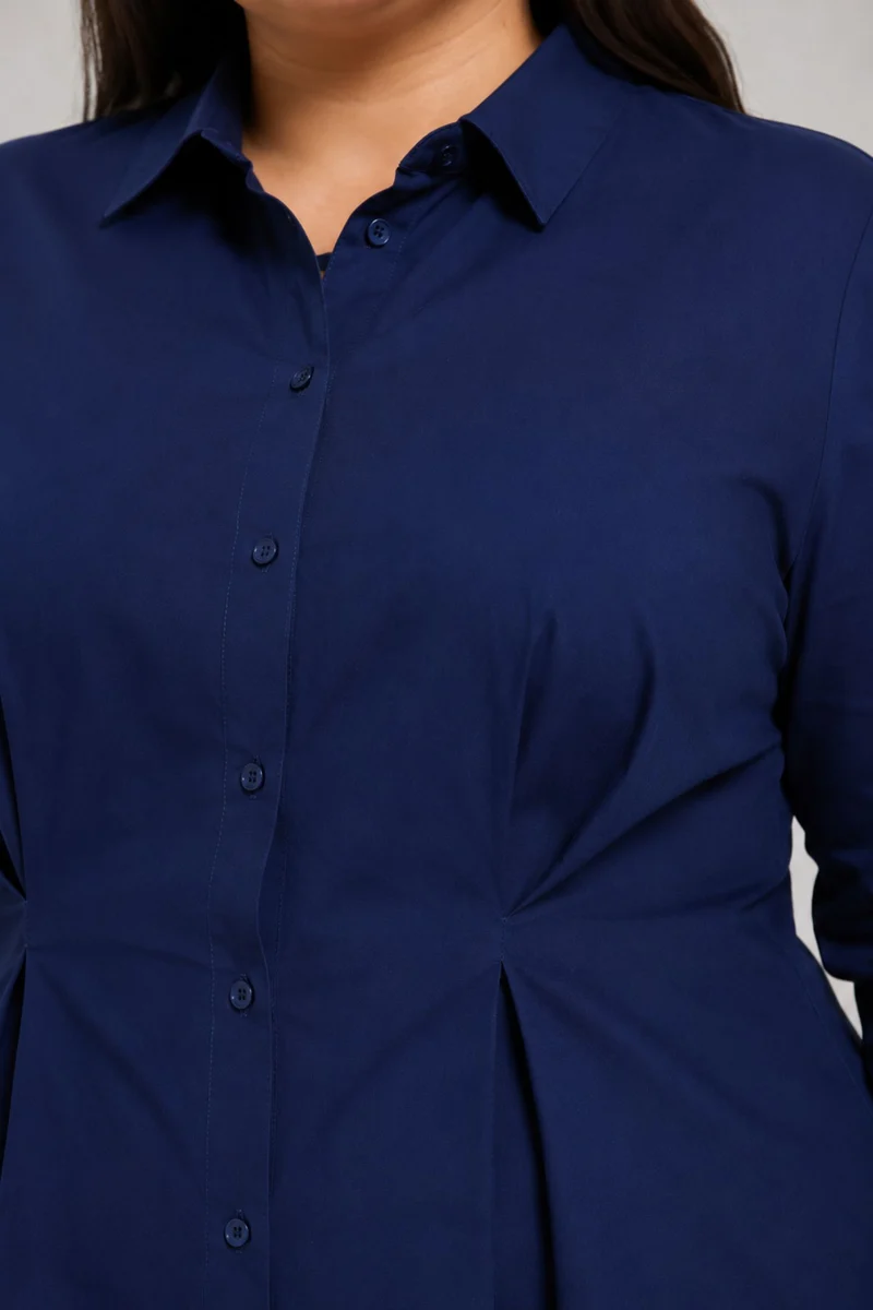 Bahia|Cotton Waist Button Full Sleeve Shirt