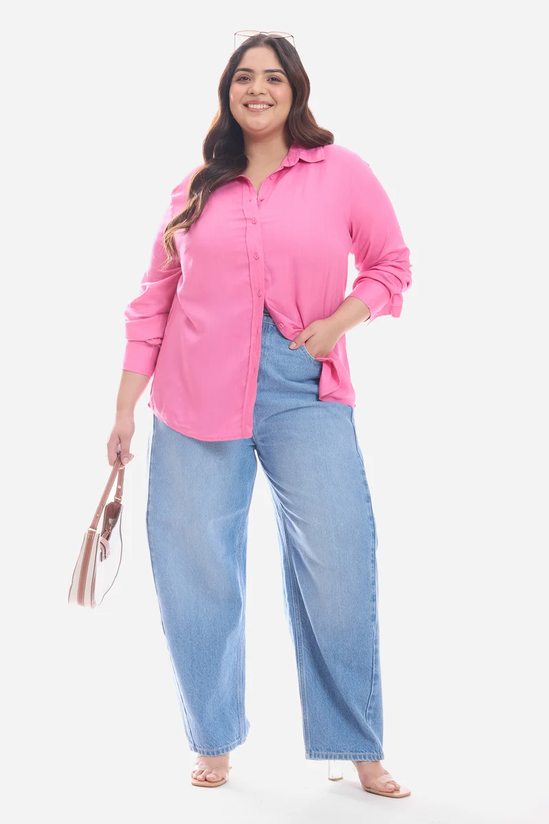 Beena|Cotton Regular Button Down Shirt