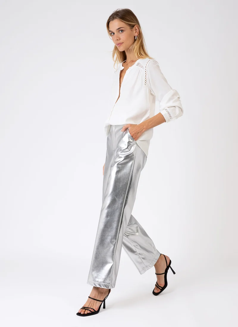 PANTALON PITTY argent