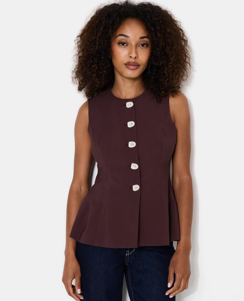 Veste sans manches esprit gilet de barman