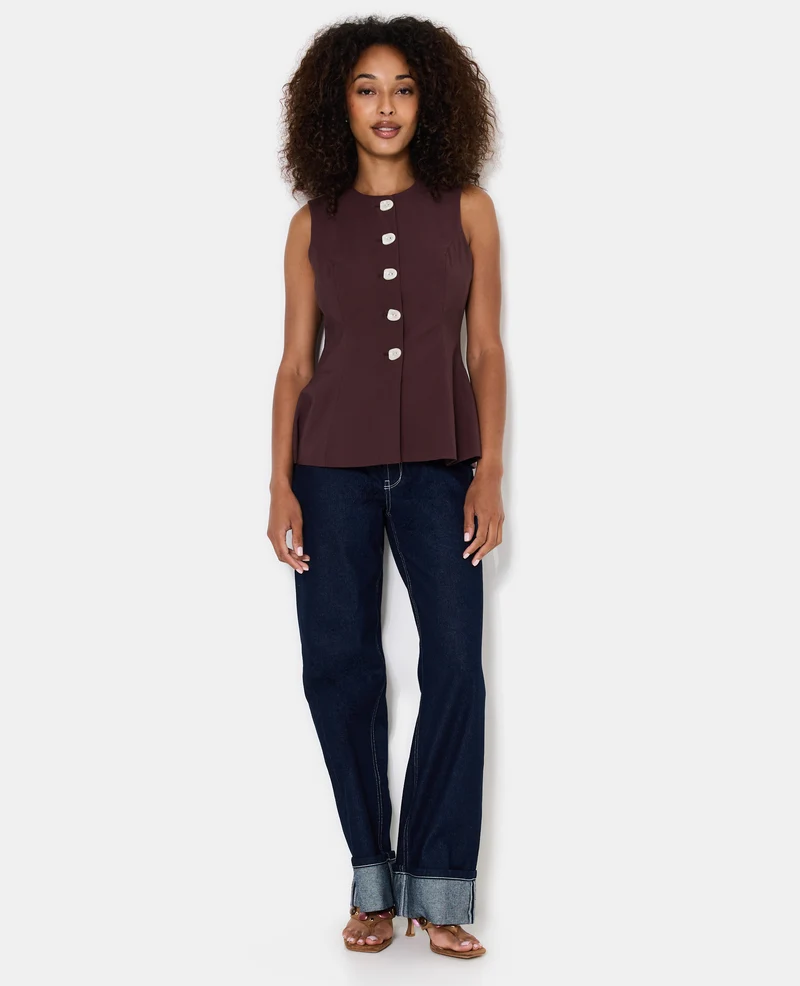 Veste sans manches esprit gilet de barman