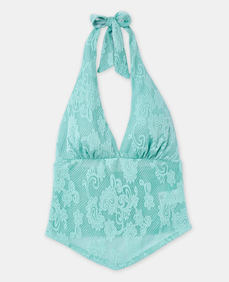 Top dos-nu motif bandana