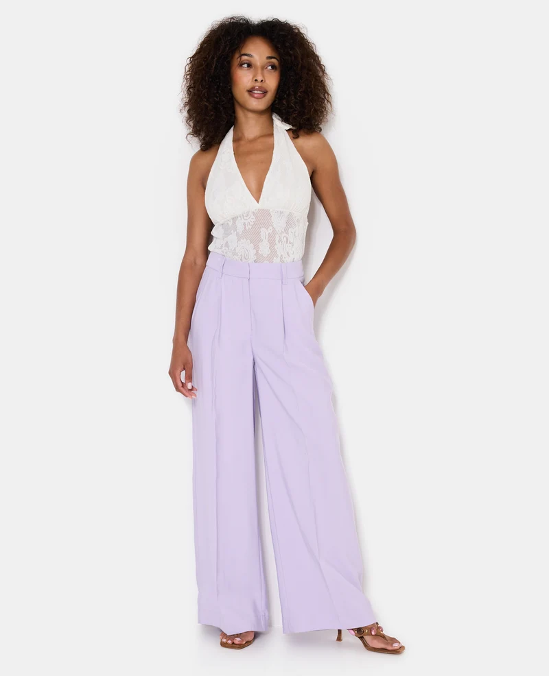 Pantalon large avec pinces