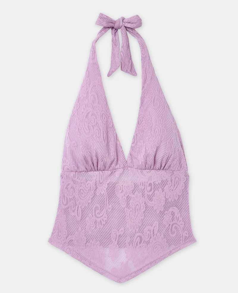 Top dos-nu motif bandana