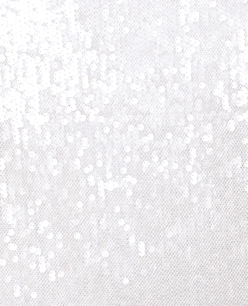 Top en maille ajourée avec sequins transparents