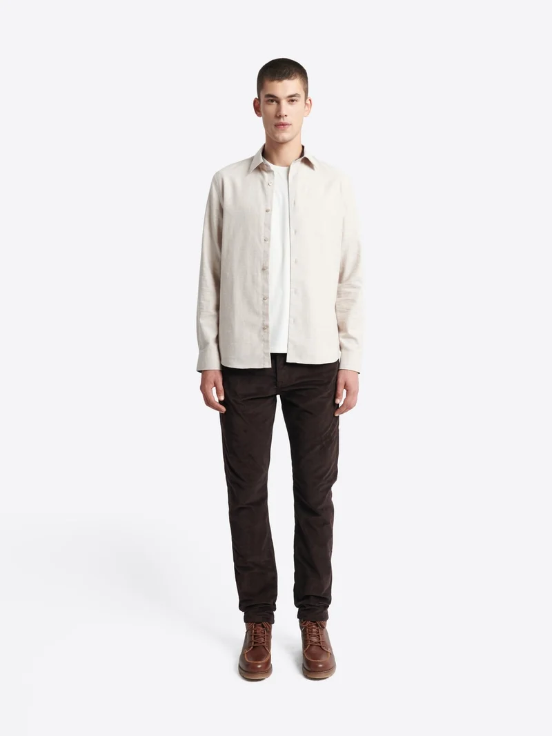 Jean couleur slim en velours