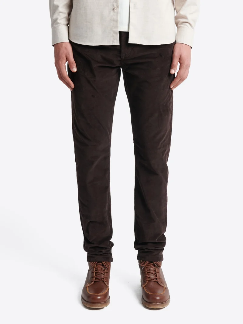 Jean couleur slim en velours