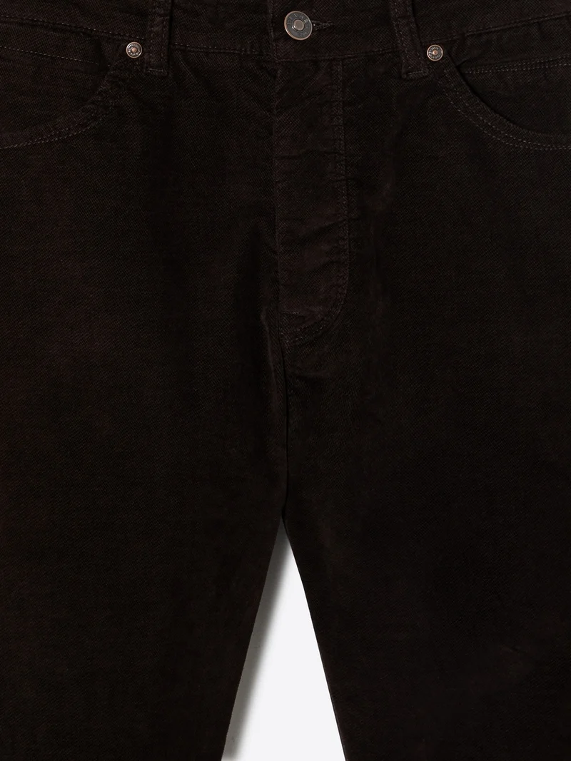 Jean couleur slim en velours