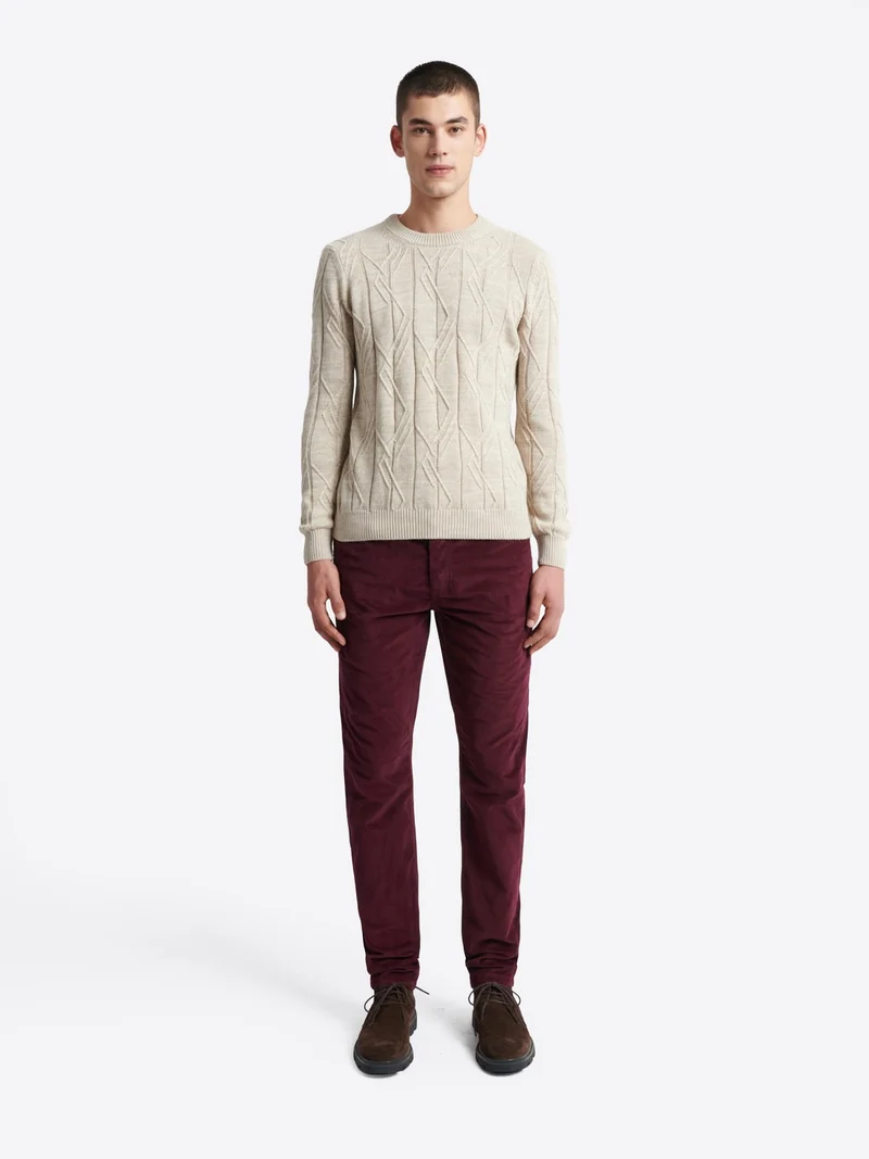 Jean couleur slim en velours
