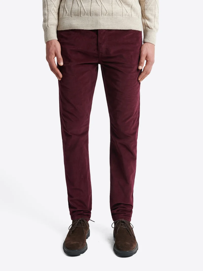 Jean couleur slim en velours
