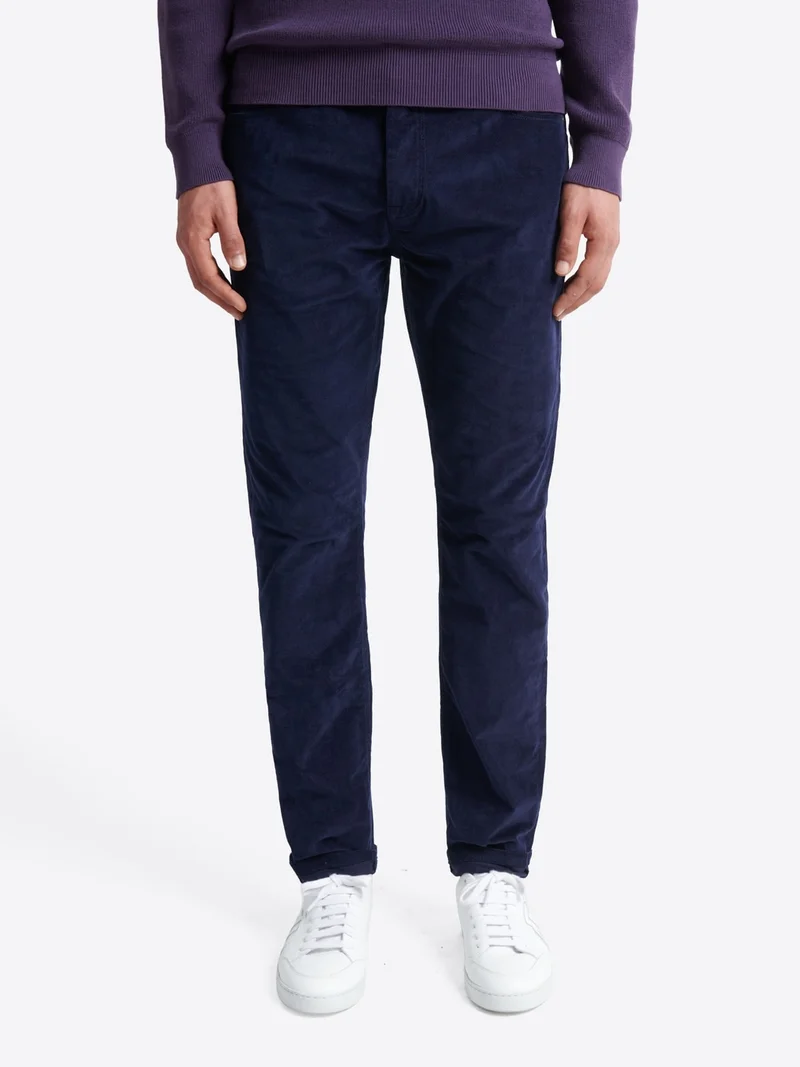 Jean couleur slim en velours
