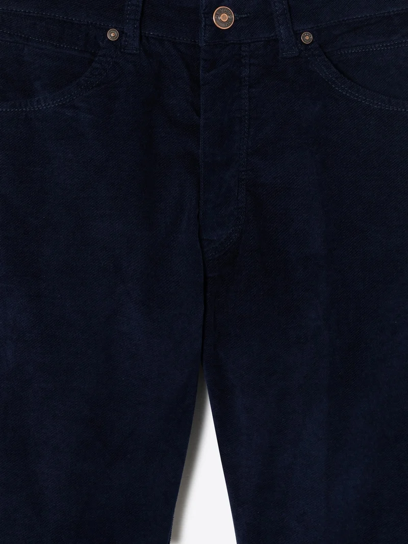 Jean couleur slim en velours