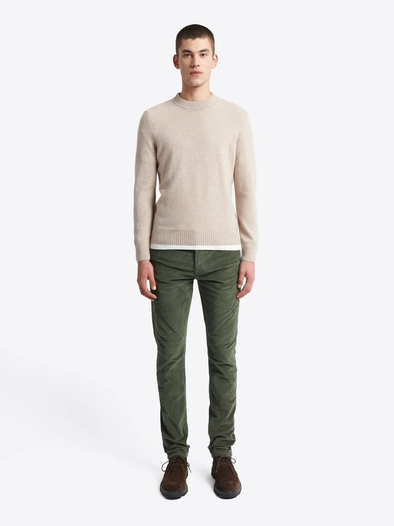 Jean couleur slim en velours