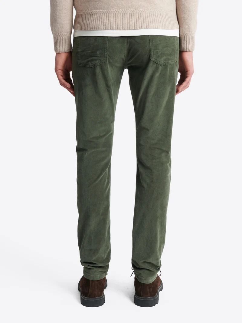 Jean couleur slim en velours