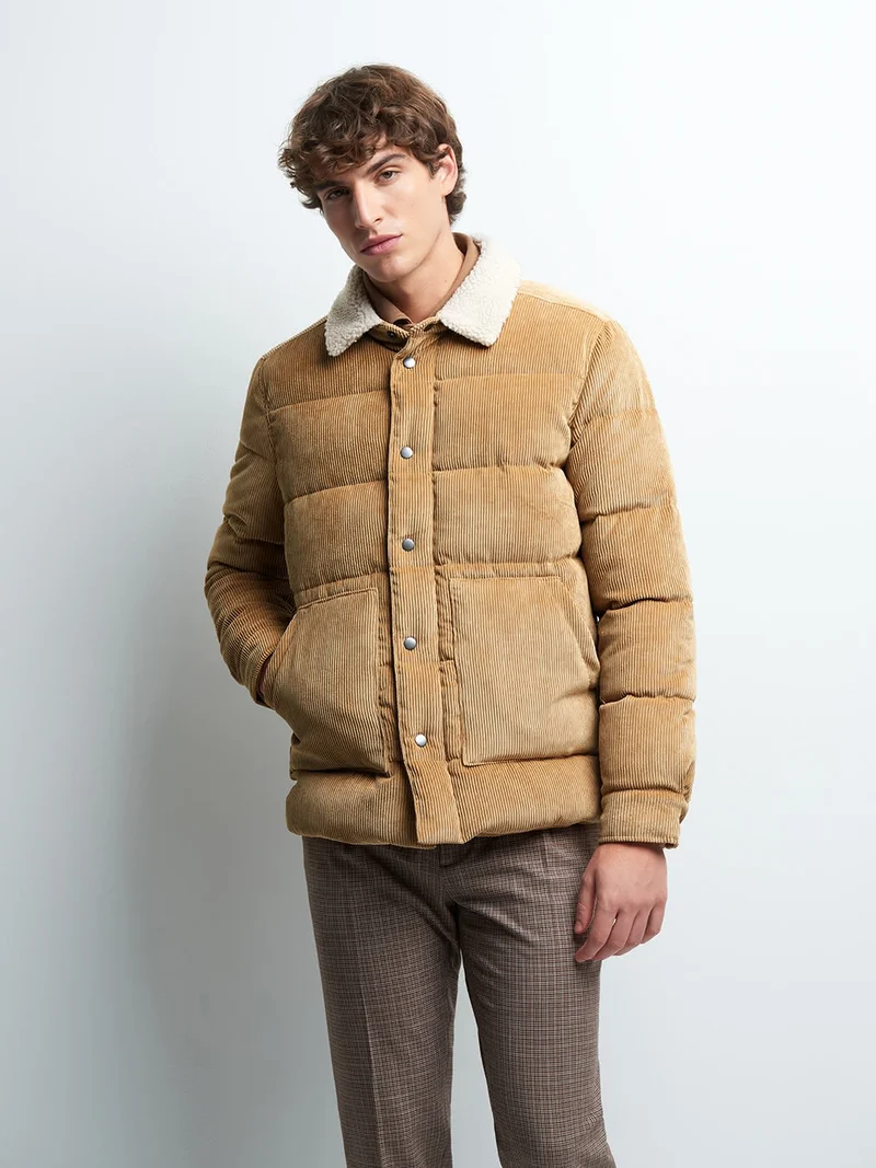 Blouson col sherpa
