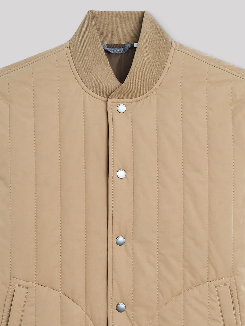 Blouson bomber matelassé col teddy