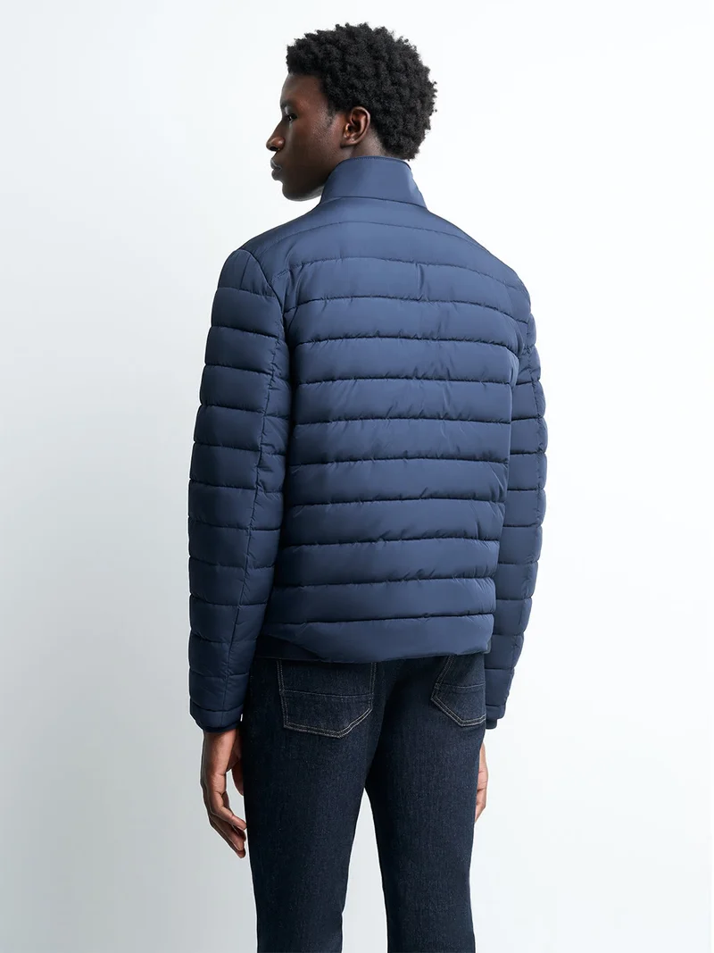 Blouson matelassé col montant