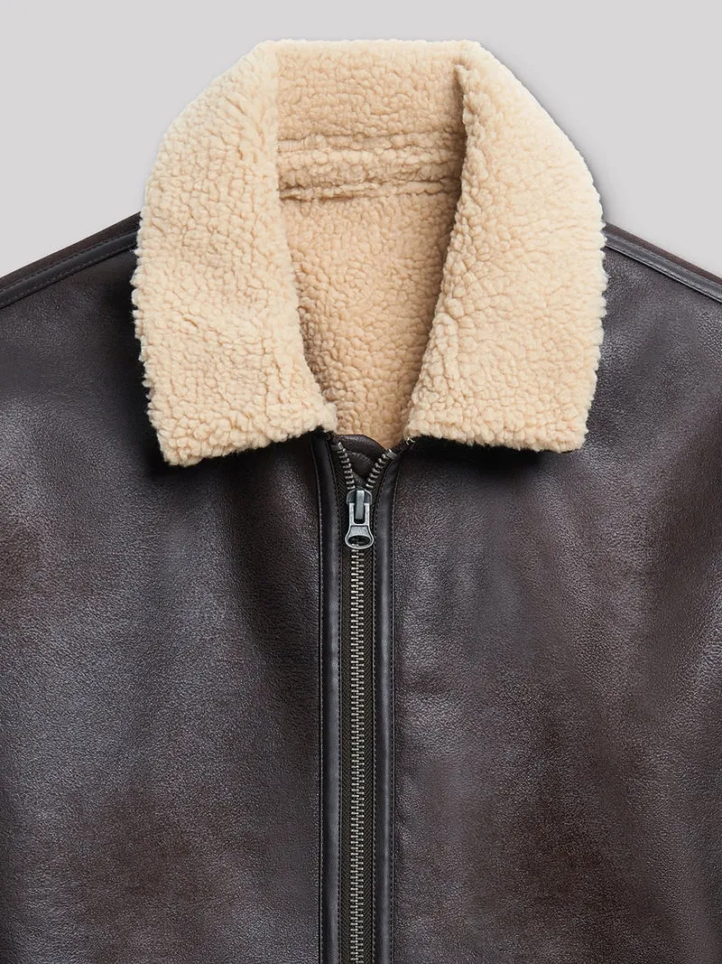 Blouson col sherpa