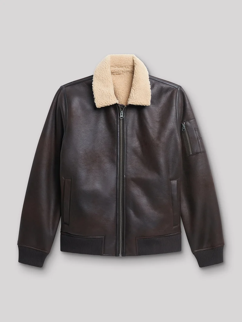 Blouson col sherpa