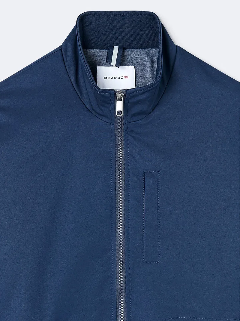 Blouson zippé col montant