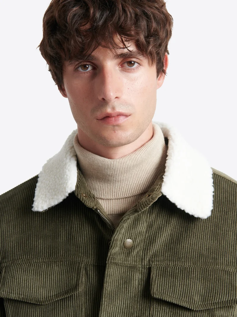 Blouson en velours côtelé 100% coton