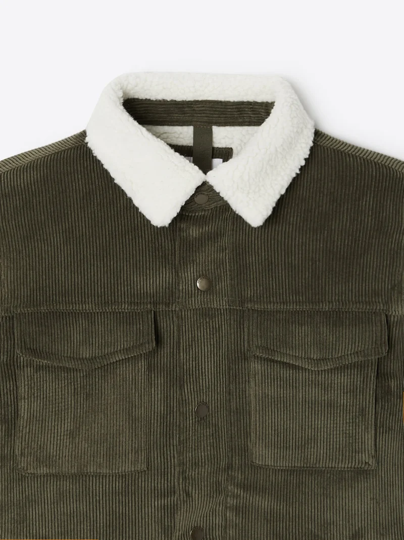 Blouson en velours côtelé 100% coton