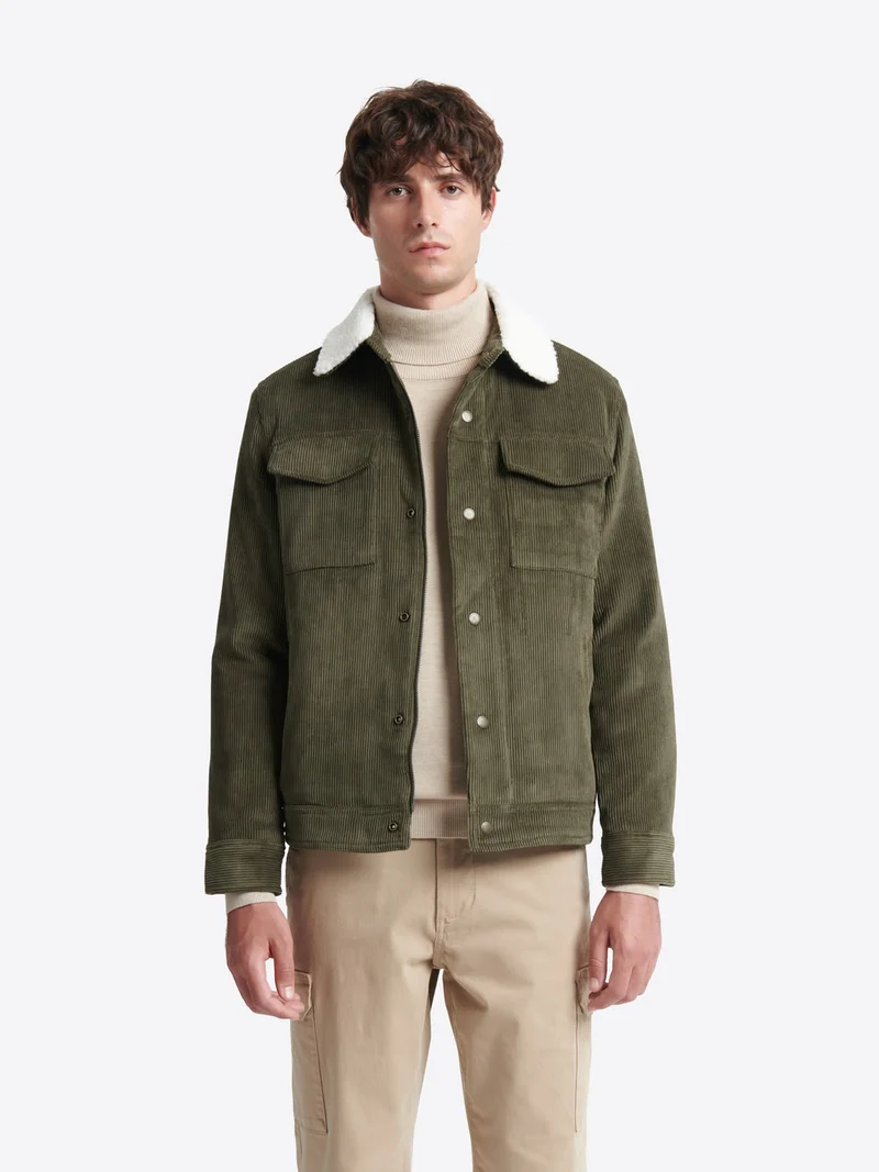 Blouson en velours côtelé 100% coton