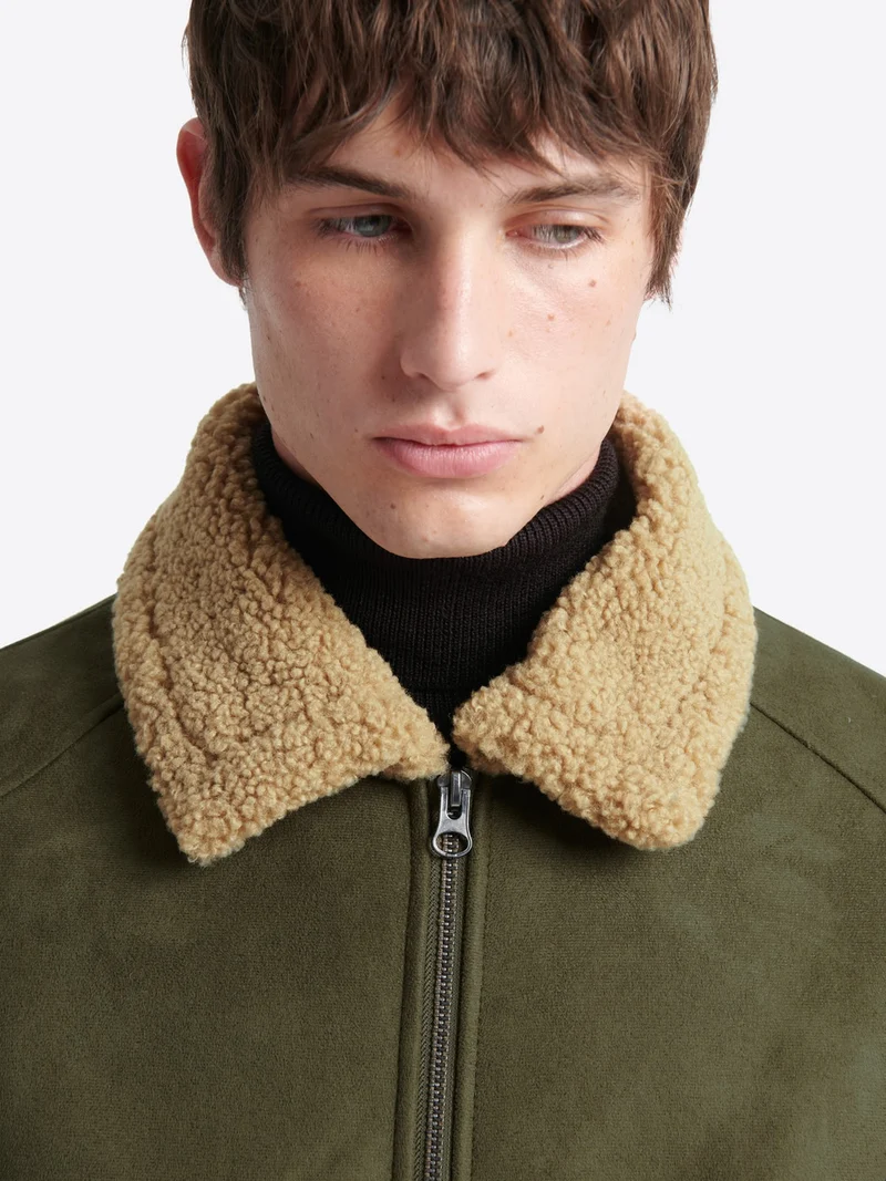 Blouson aviateur col sherpa - L'atelier