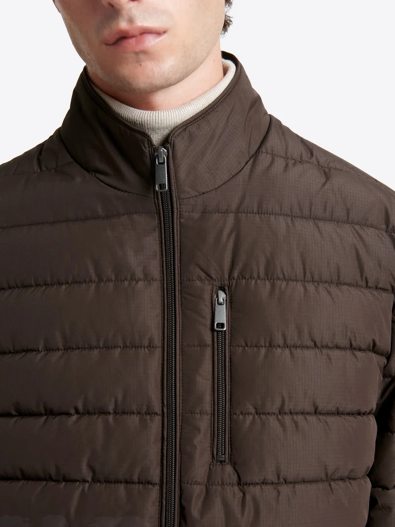 Blouson matelassé à col montant
