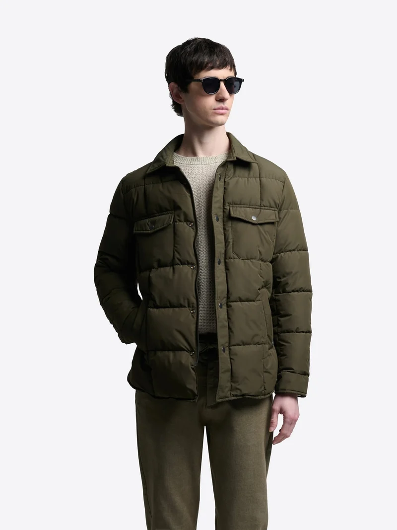 Blouson regular col chemise