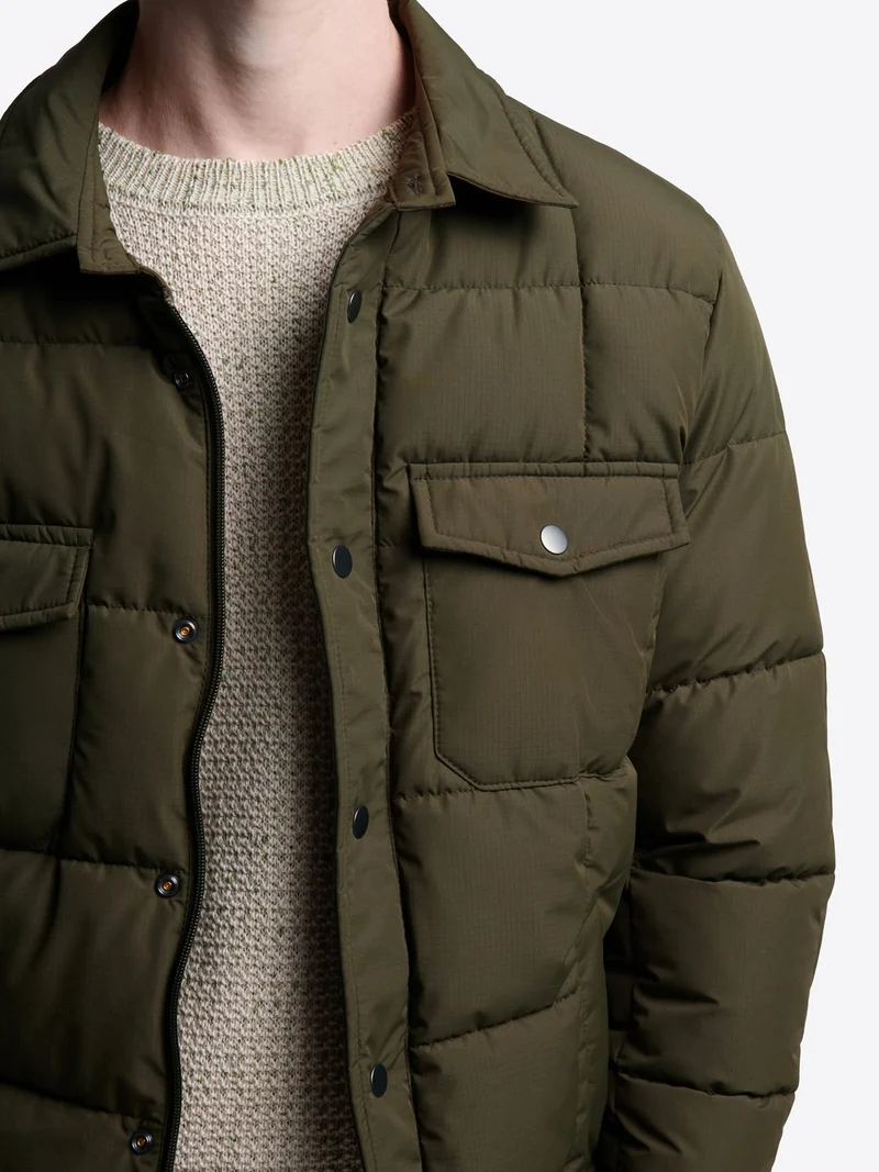 Blouson regular col chemise