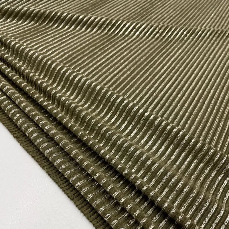 Tissu Plissé, Mono-stretch - Métallisé, Milafoil