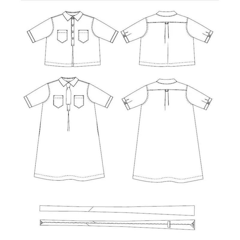 PATRON DE COUTURE PDF | Chemise et robe Scout | Merchant & Mills | UK 6–18
