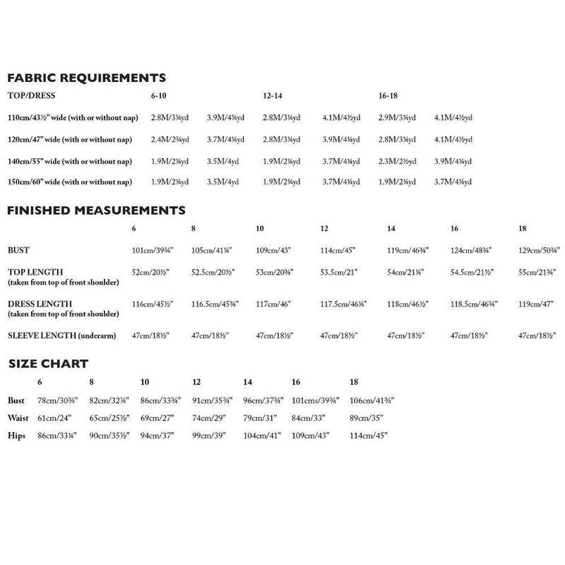 PATRON DE COUTURE PDF | Edie | Merchant & Mills | UK 6–18