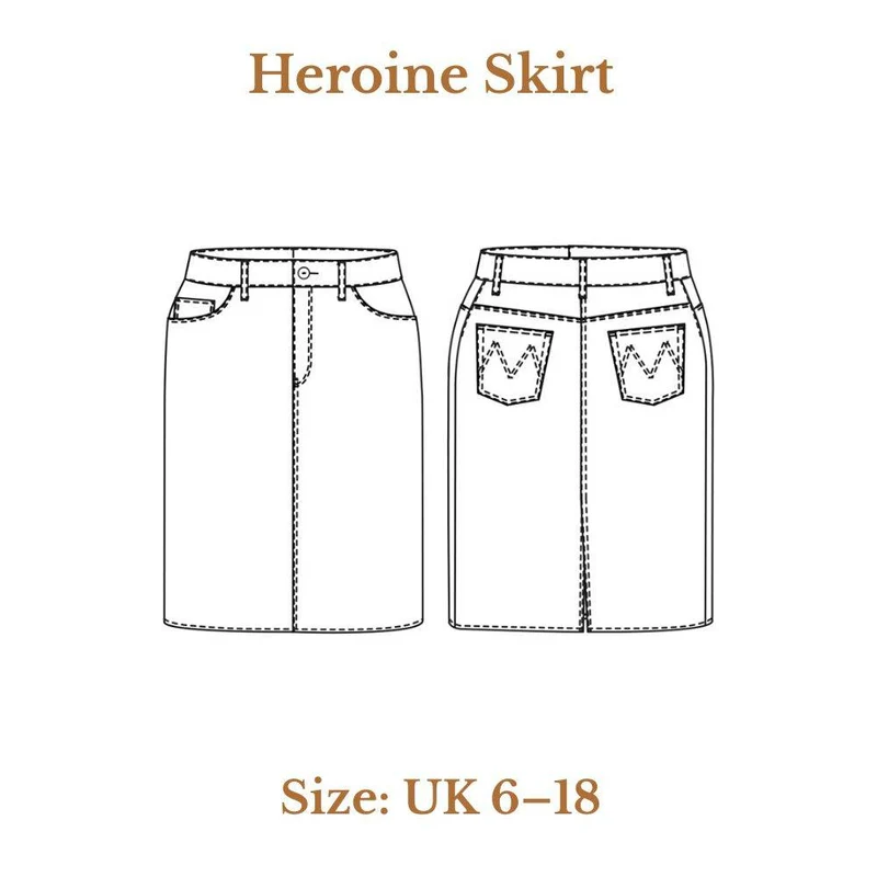Patron de couture PDF | Jupe Heroine | Merchant & Mills
