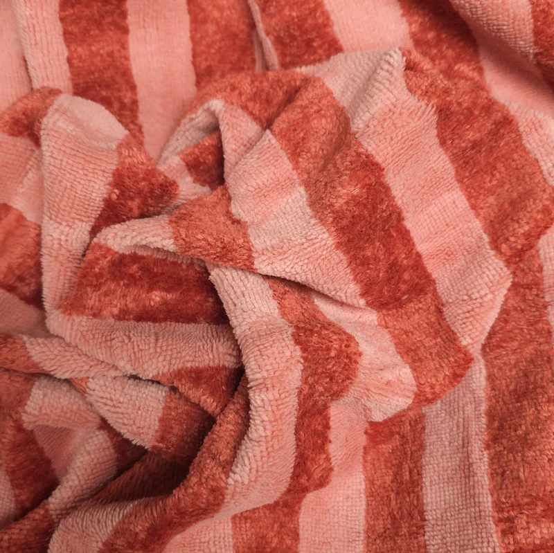 Tissu éponge de bambou de qualité supérieure | Rayures | Certifié OEKO-TEX®