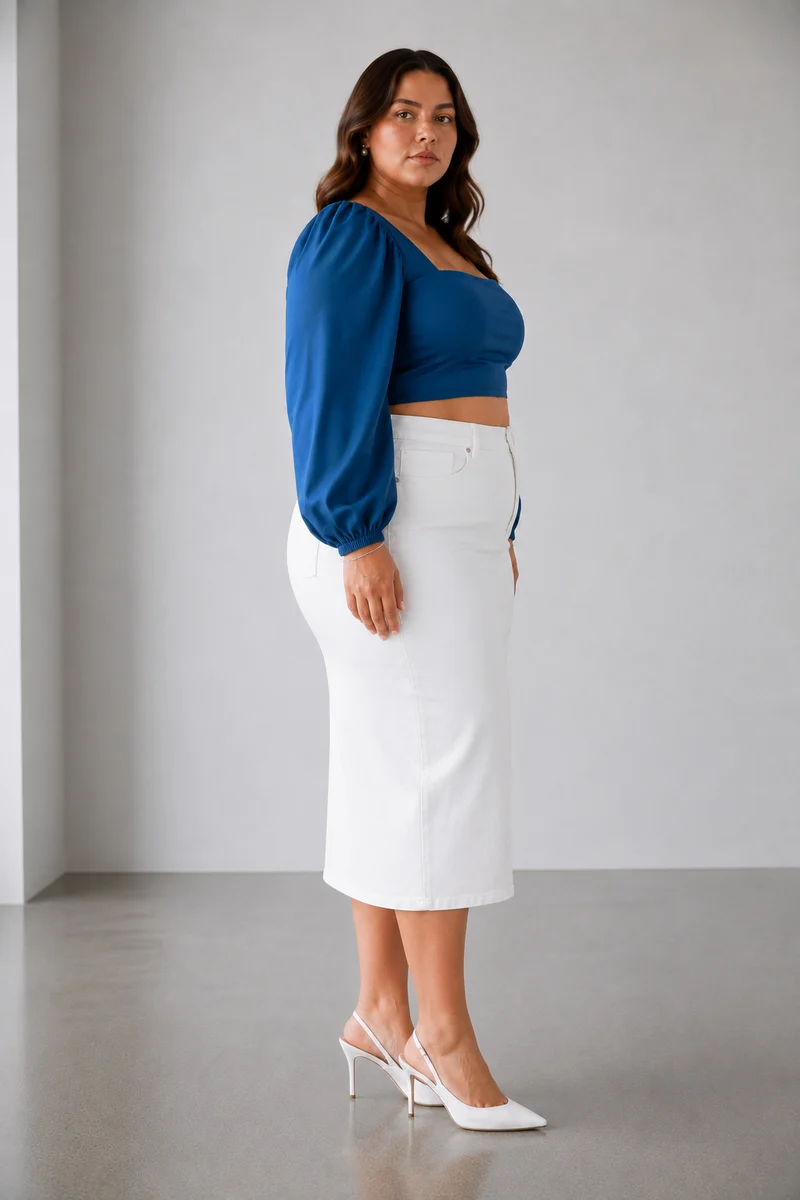 Valenne Top|100% Viscose Square Neck Crop Top