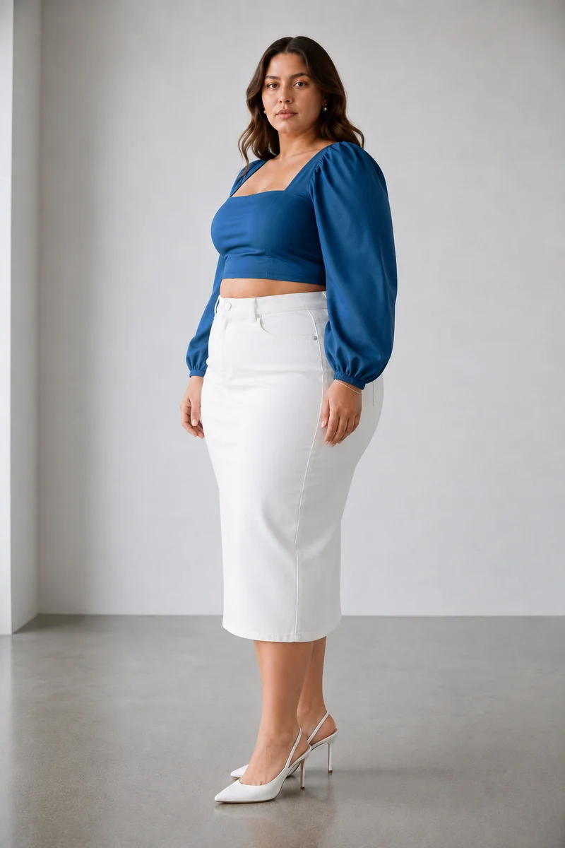 Valenne Top|100% Viscose Square Neck Crop Top