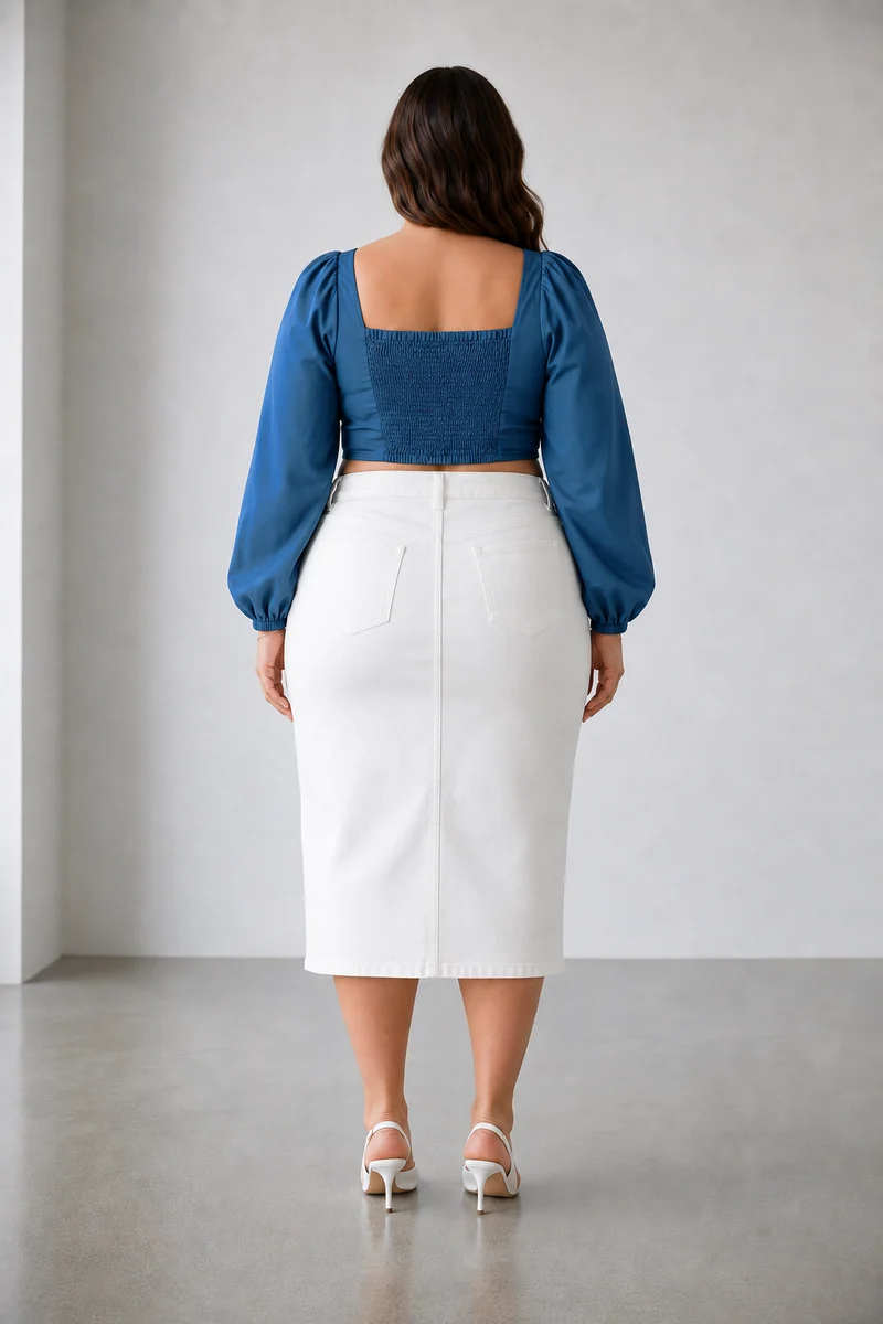 Valenne Top|100% Viscose Square Neck Crop Top
