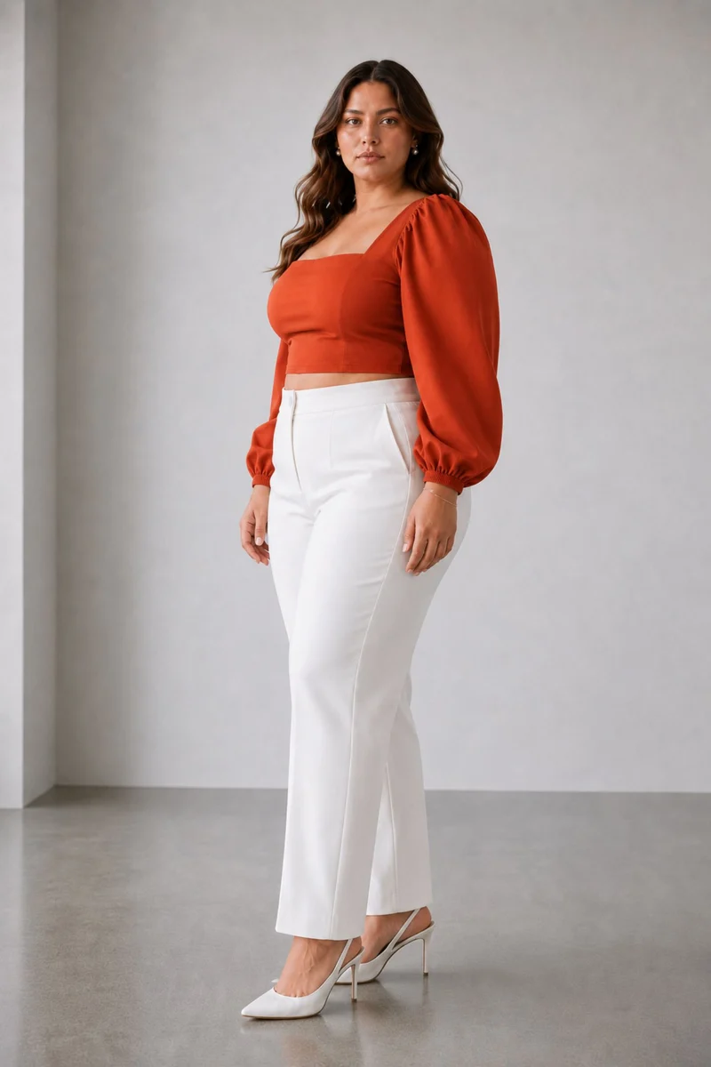 Sorina Top|100% Viscose Square Neck Crop Top