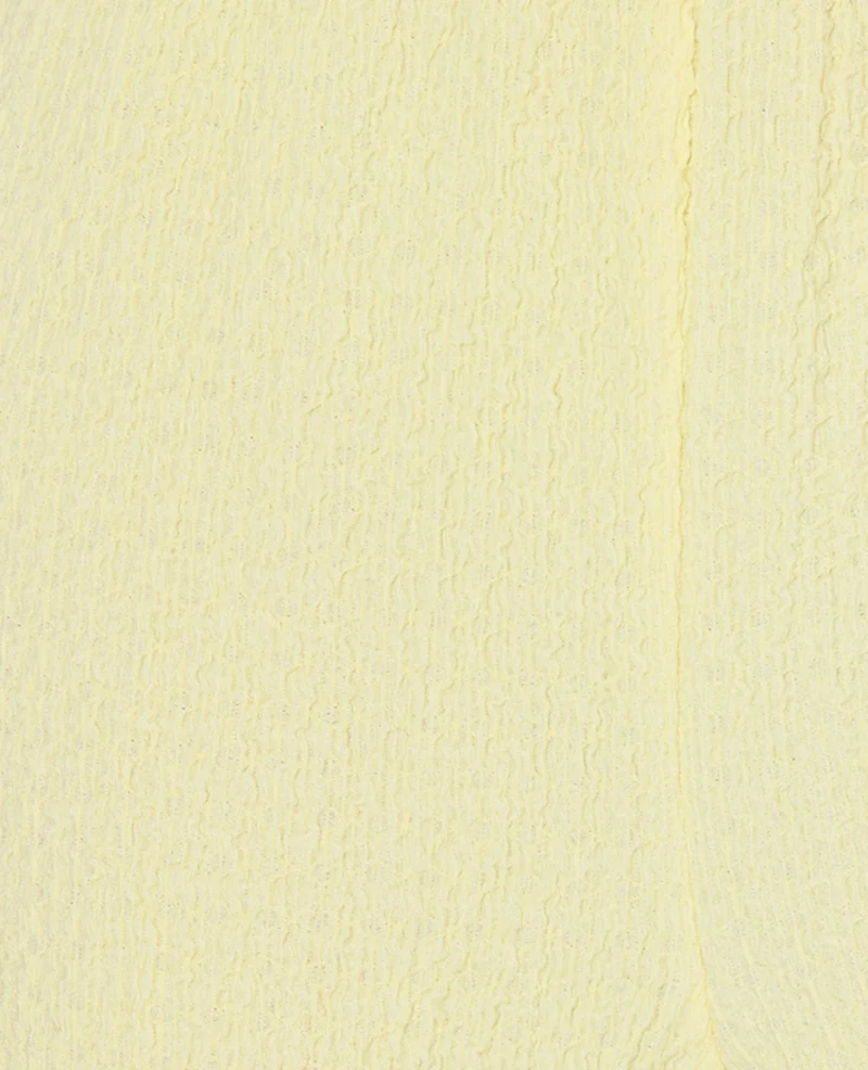 Pantalon droit en tissu bubble reliefé