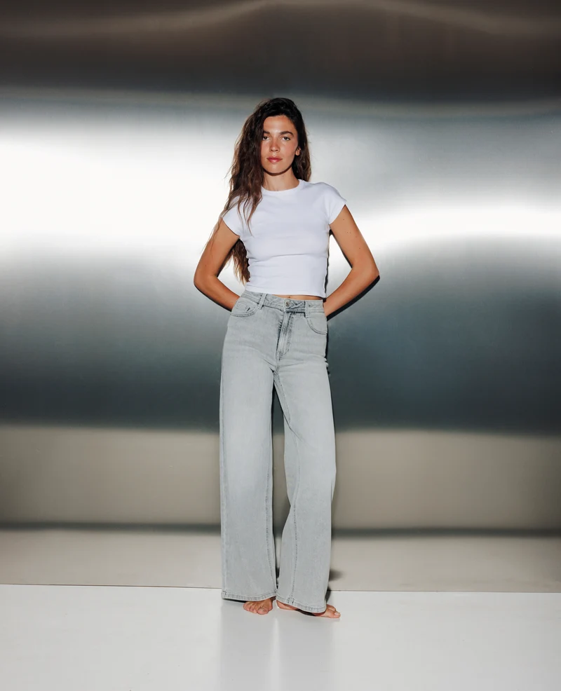 J71-1 / Jean wide taille haute