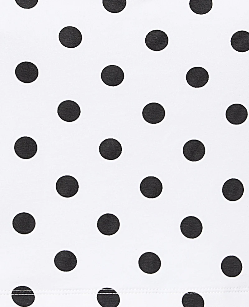 Top court dos-nu motif pois