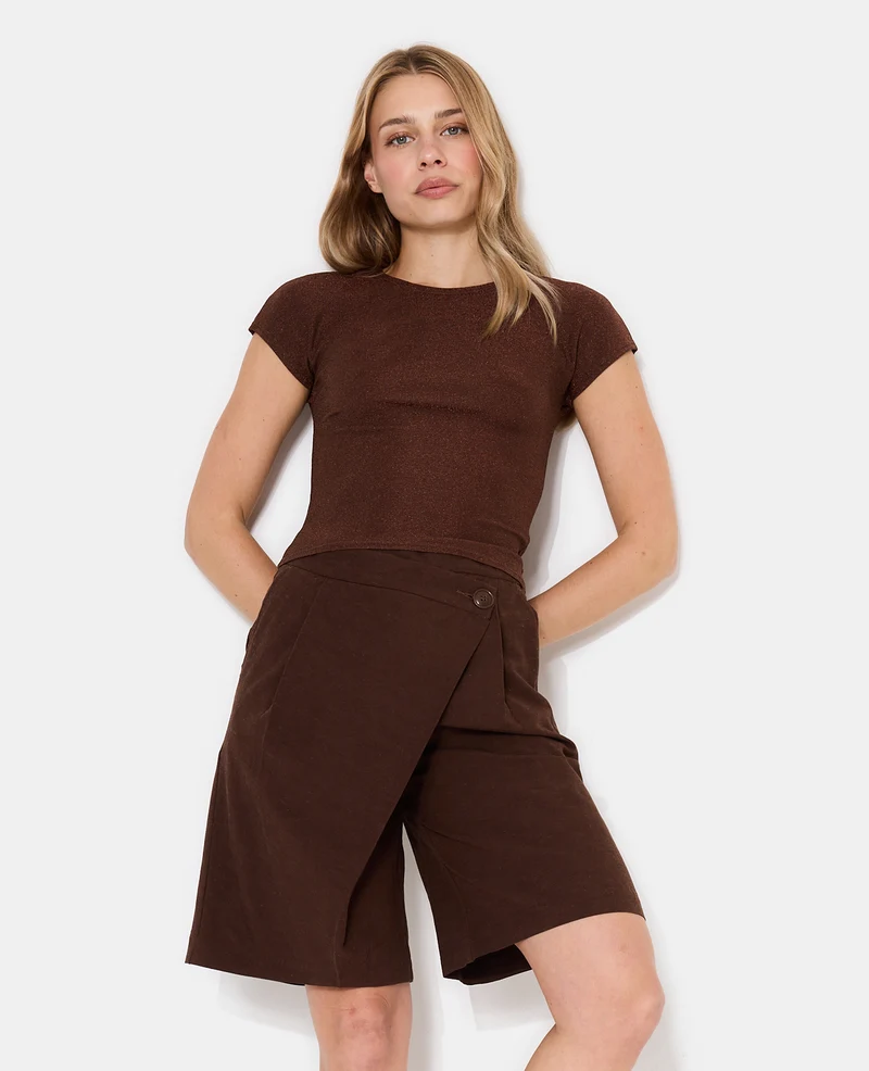 T-shirt ajusté avec lurex