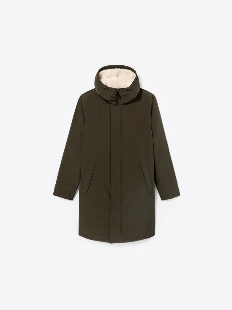 Parka à capuche avec cordons de serrage